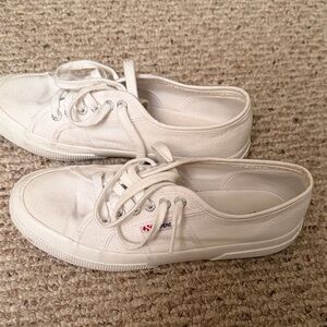 Superga White Canvas Sneakers